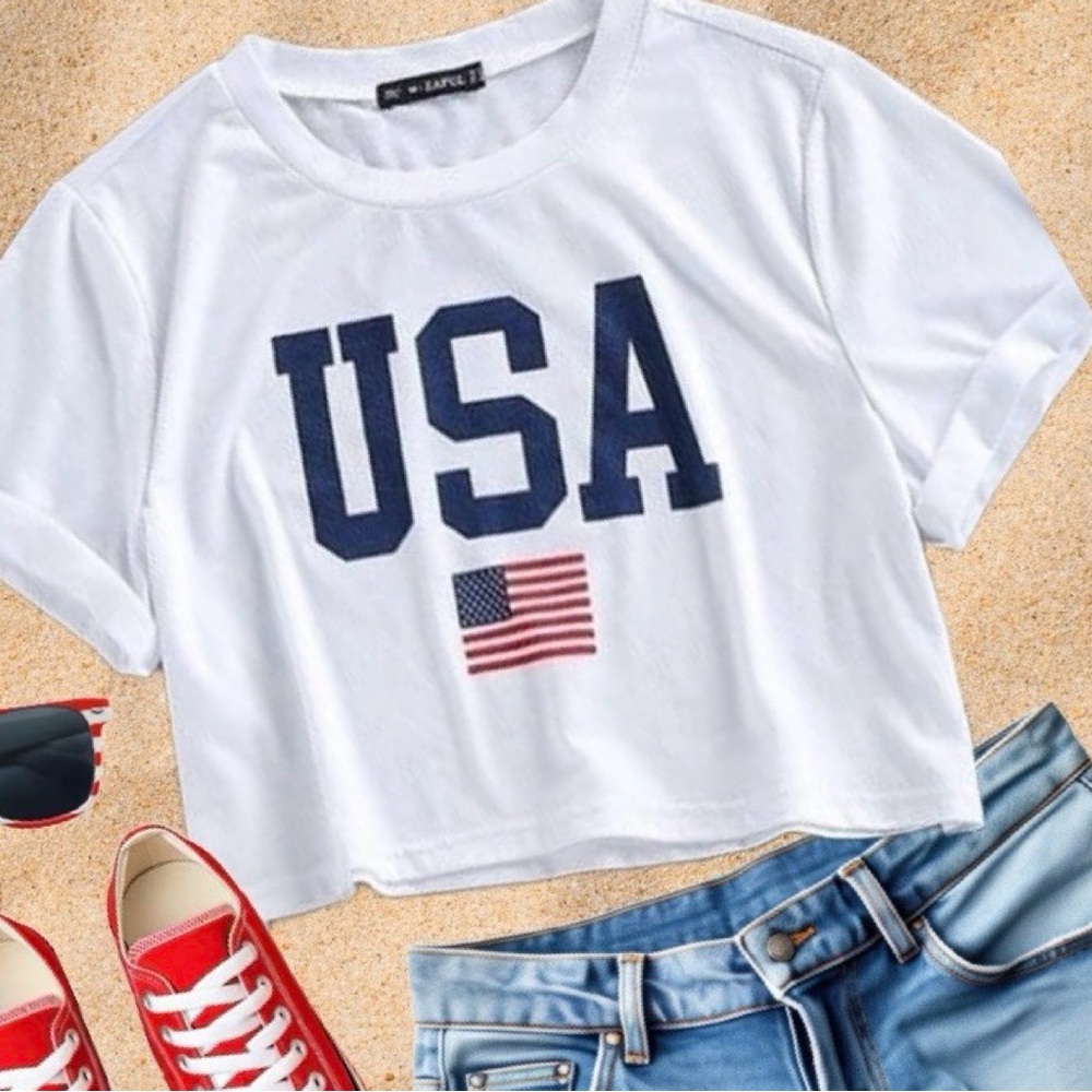 USA crop top